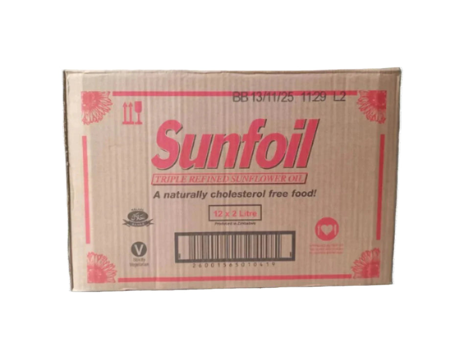 Sunfoil Cooking Oil || Full Box (12x2L)