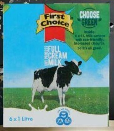 First Choice Milk Full Cream || Full Case (6x1lt)