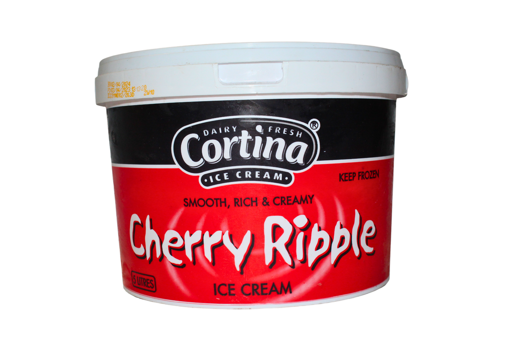 Cortina Ice Cream Cherry Ripple || 5lt