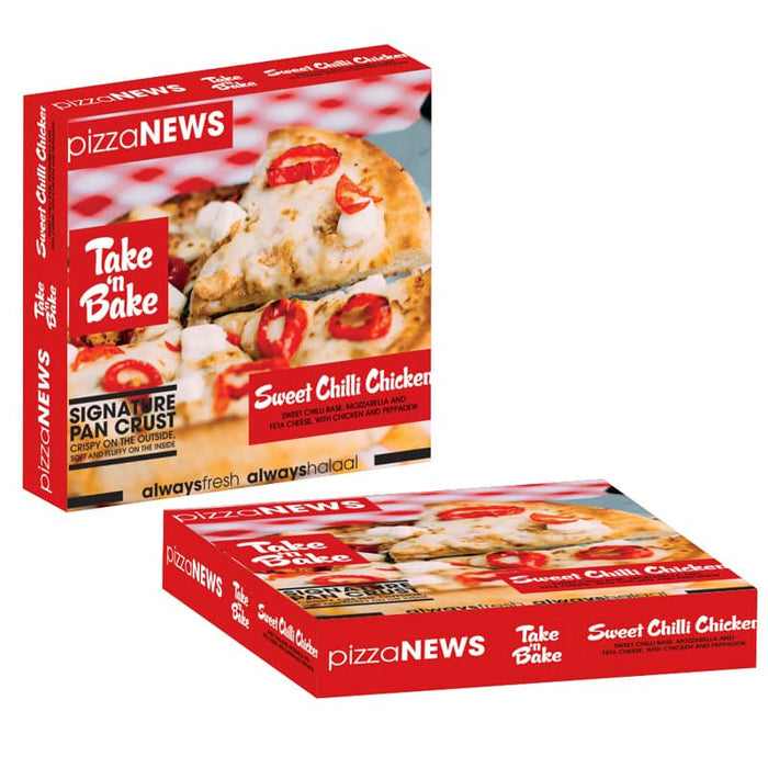 Pizza News Sweet Chilli Chicken (Thick Base)