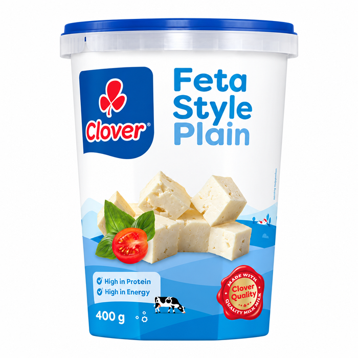 Clover Feta Style Plain 400g