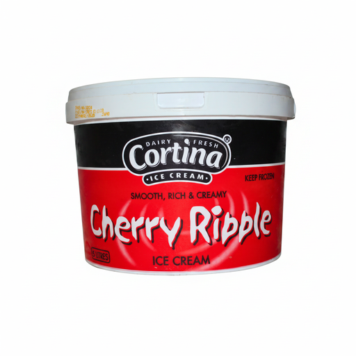 Cortina Cherry Ripple Ice Cream 5lt