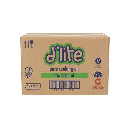 D'Lite Cooking Oil Closed Box 12x2L