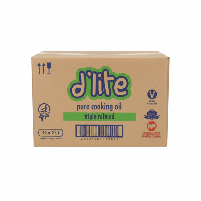 D'Lite Cooking Oil Closed Box 12x2L