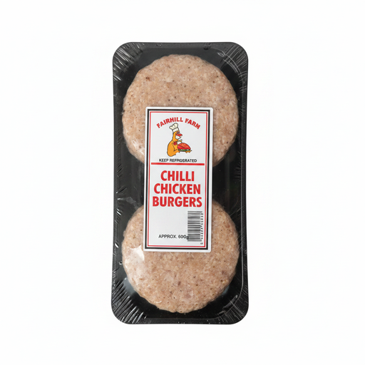 Fairhill Chilli Chicken Burgers 600g