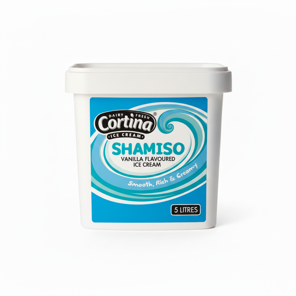 Cortina Shamiso Vanilla Flavoured Ice Cream 5lt
