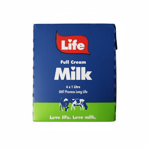 Life Milk Full Cream case of 6x1 litre