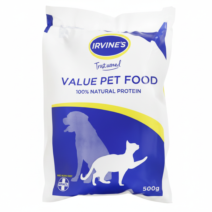 Irvines Value Pet Food 500g pack