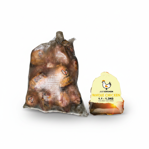 Just Chicken Whole Birds full bag 14x1.2kg with single unit