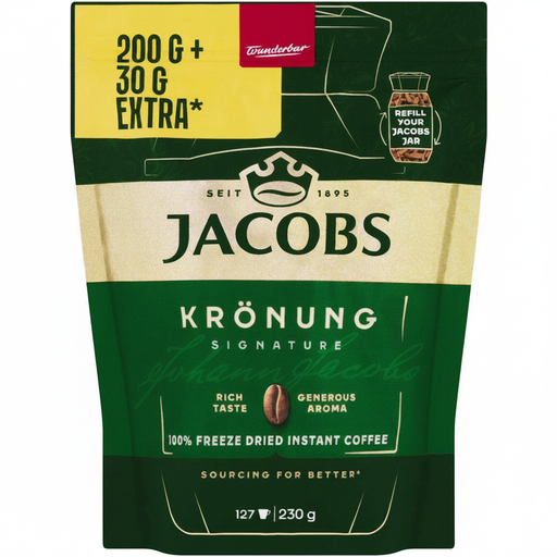 Jacobs Kronung Coffee 200g Pouch