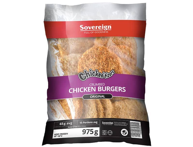 Crumbed Chicken Burgers Original 1.15kg — Silver Stream Distribution
